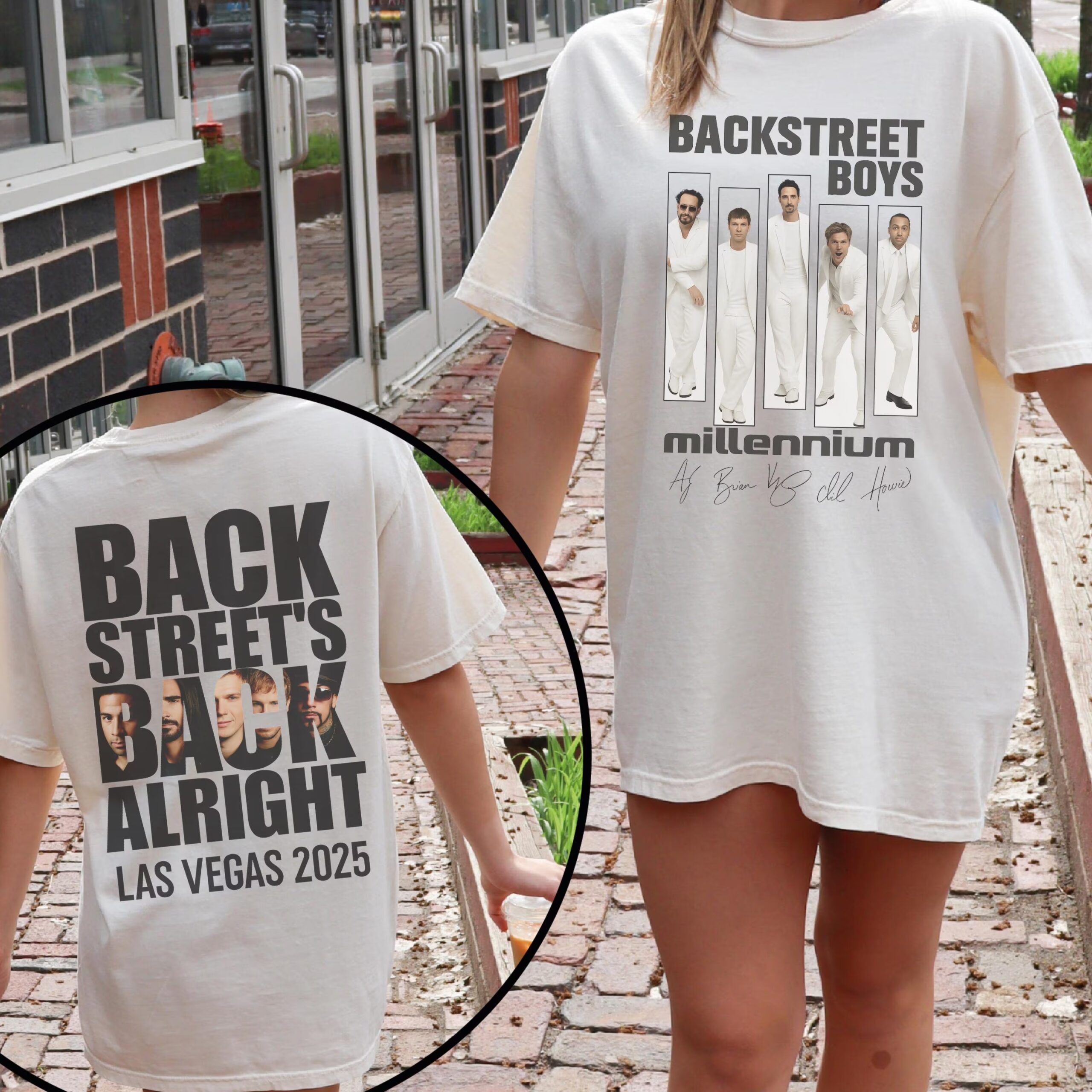 Backstreet Boys Millennium Tour Shirt Pop Reunion Concert Fan Merch Shirt