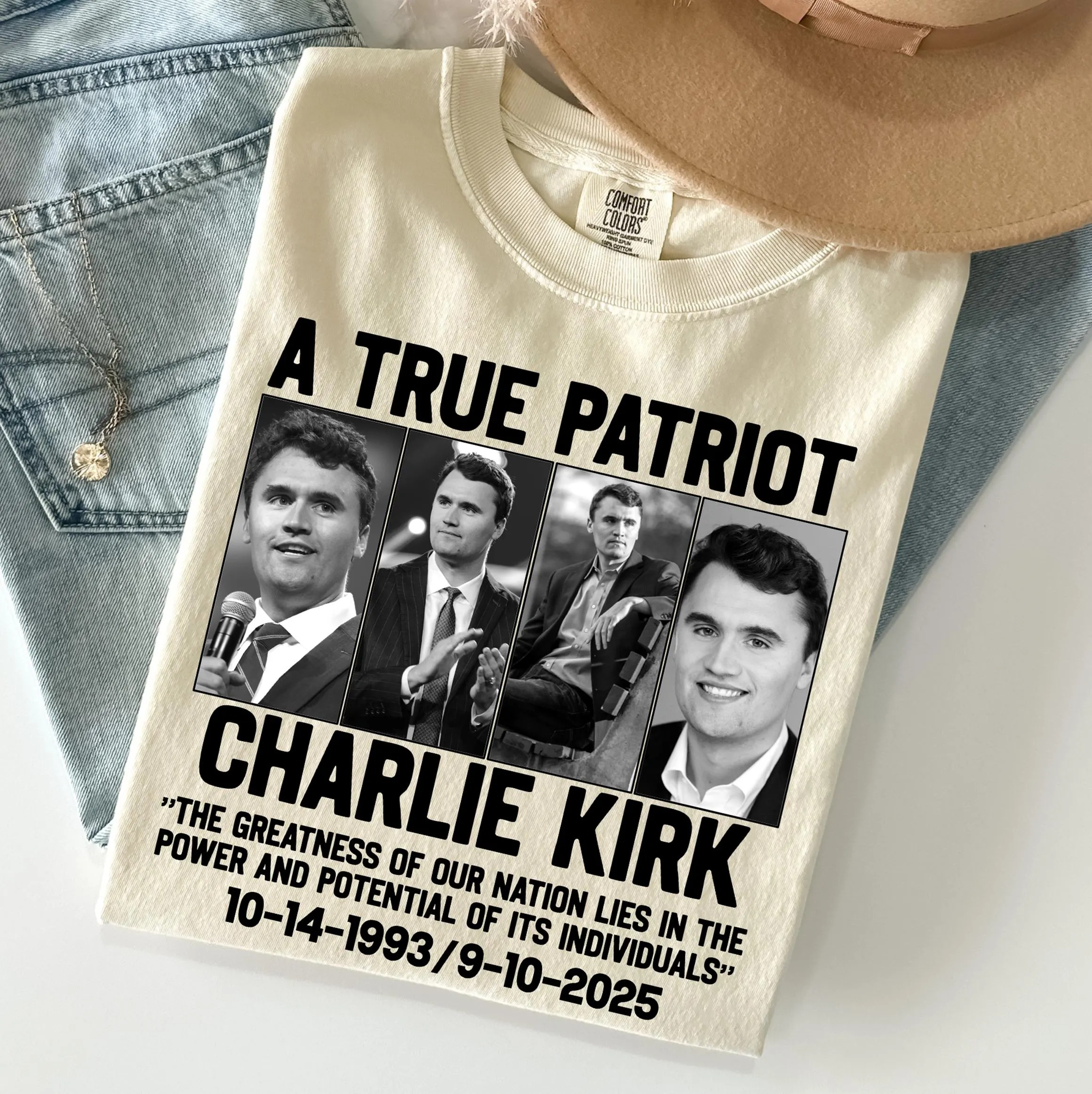 Charlie Kirk Justice Memorial Shirt American Hero Tribute Shirt