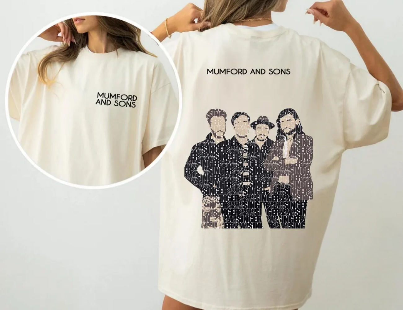 Mumford And Sons 2025 Tour Sand T-Shirt, Tour Merch Shirt