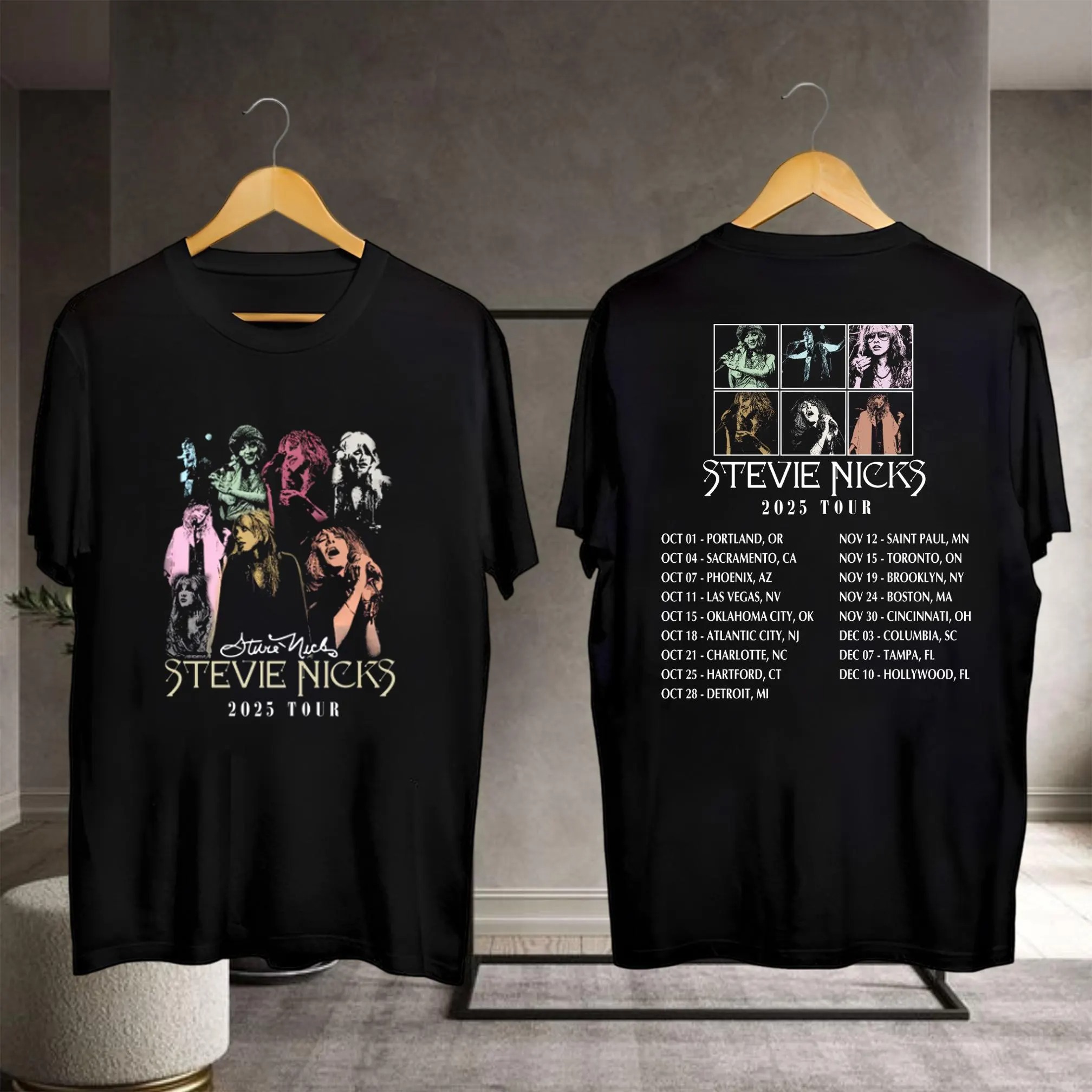 Stevie Nicks Shirt, 2025 Live In Concert Stevie Nicks T-Shirt, Stevie Nicks Tour Merch