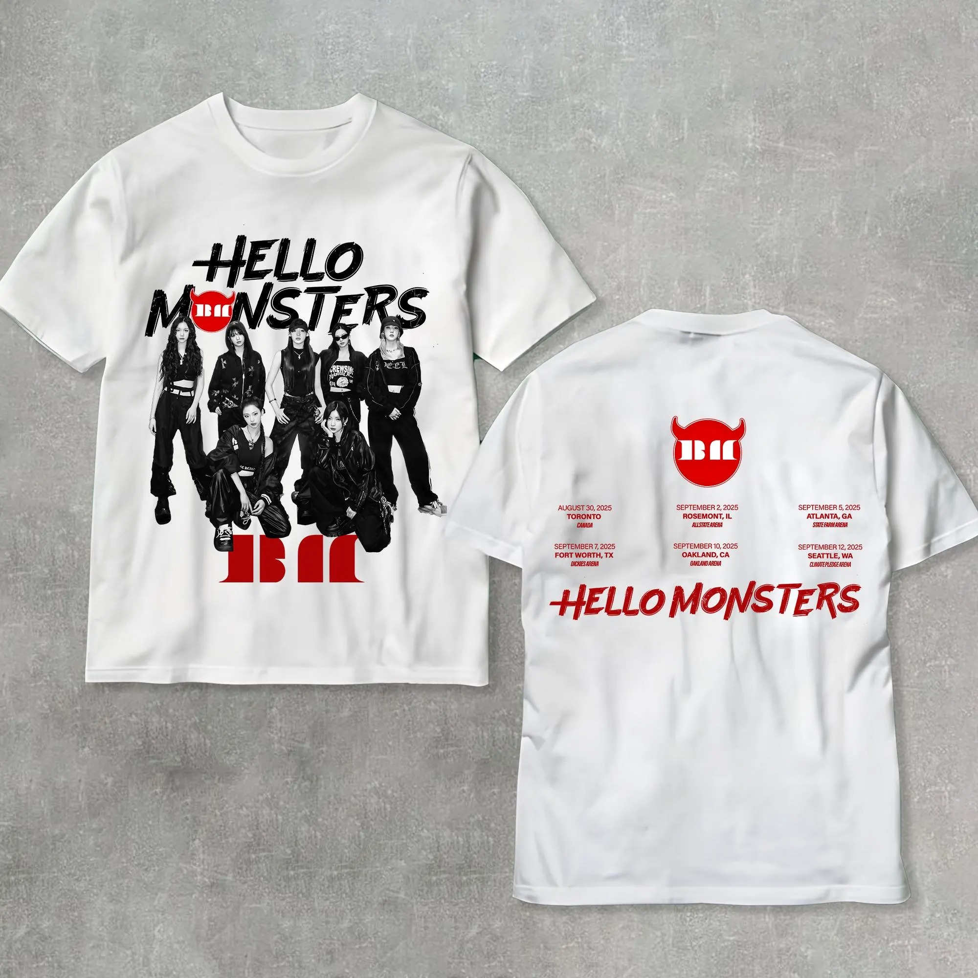 Babymonster World Tour 2025 Shirt Kpop 1St Concert Merch Hoodie Sweatshirt