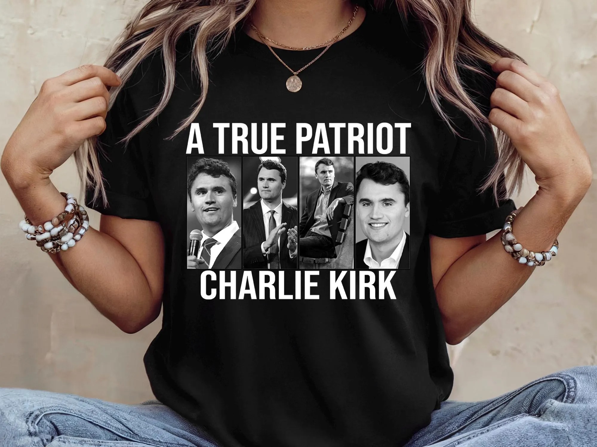 Charlie Kirk Patriot Shirt Pray For Charlie Turning Point Quote Protest Shirt