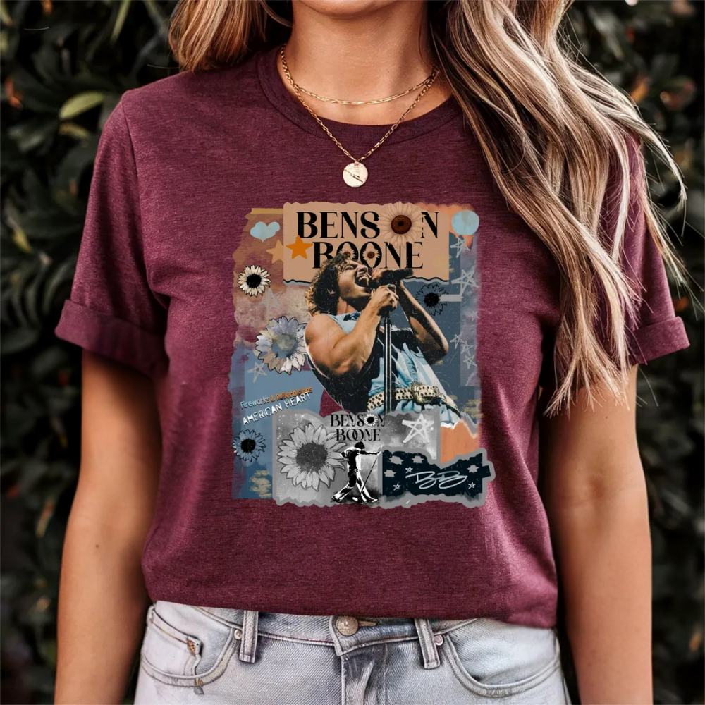 Benson Boone Album Tour Shirt Retro Concert Graphic Fan Merch Sweatshirt