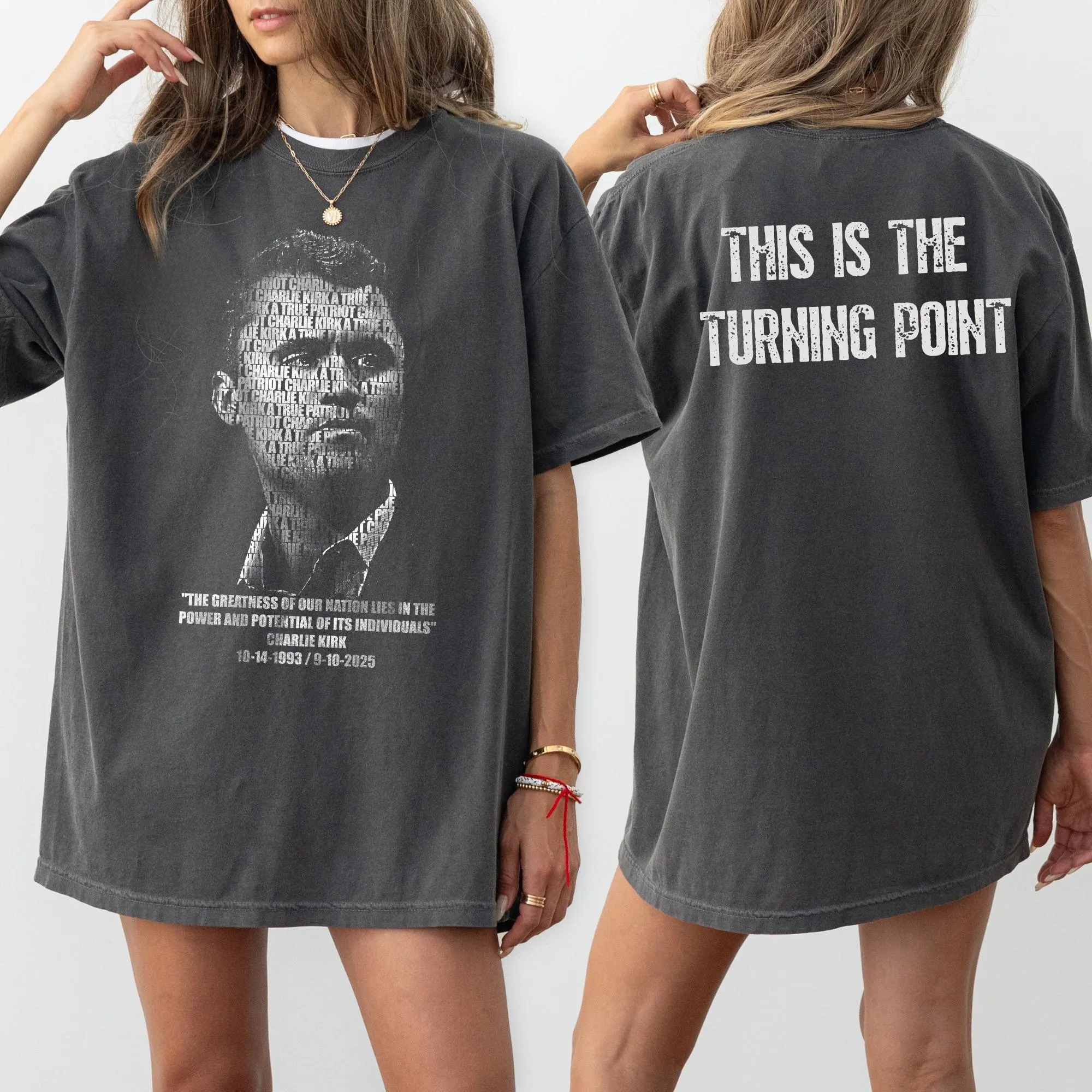 Charlie Kirk Quote Shirt This Is The Turning Point Political Protest Shirt
