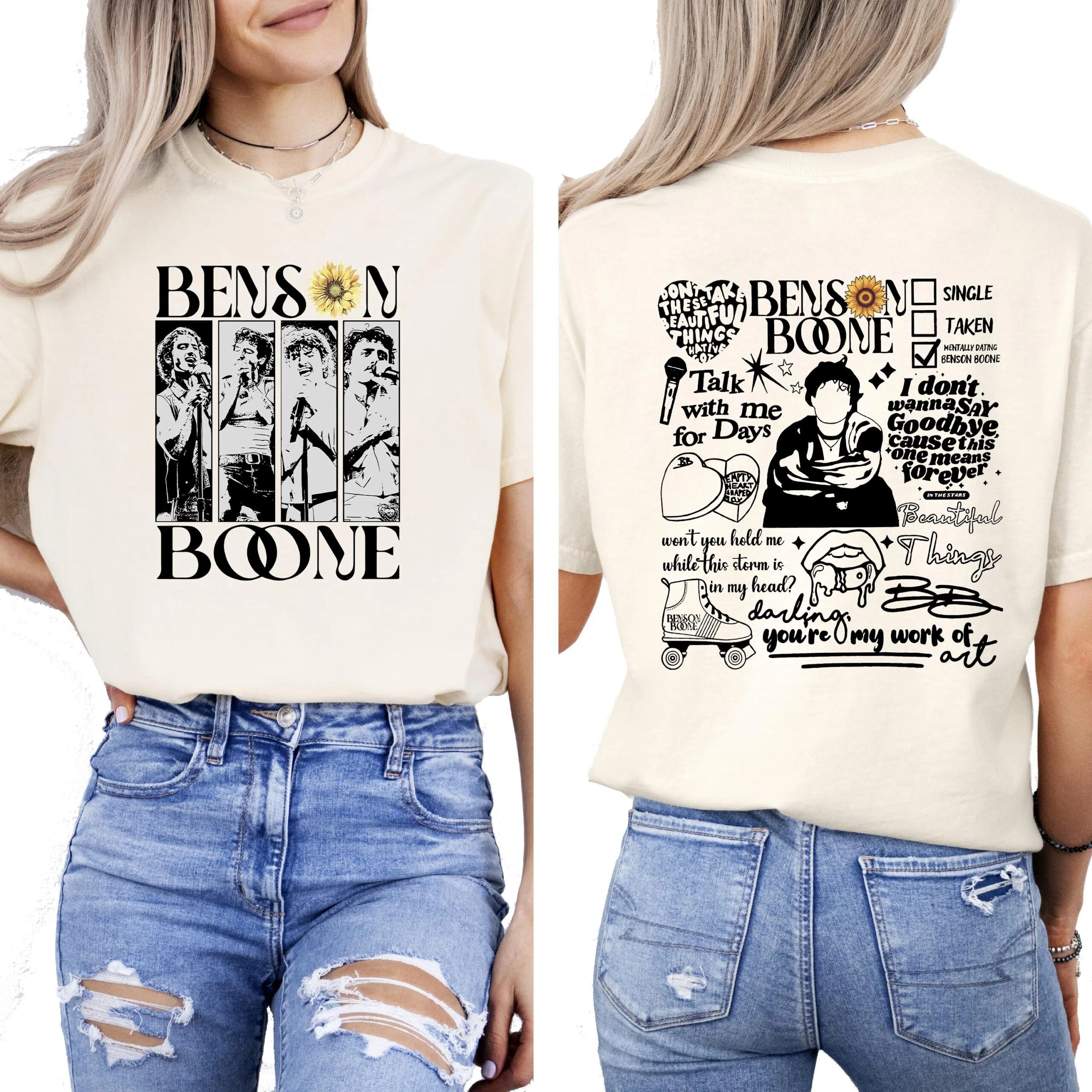 Benson Boone American Heart Tour 2025 Shirt Pop Concert Music Fan Gift Shirt