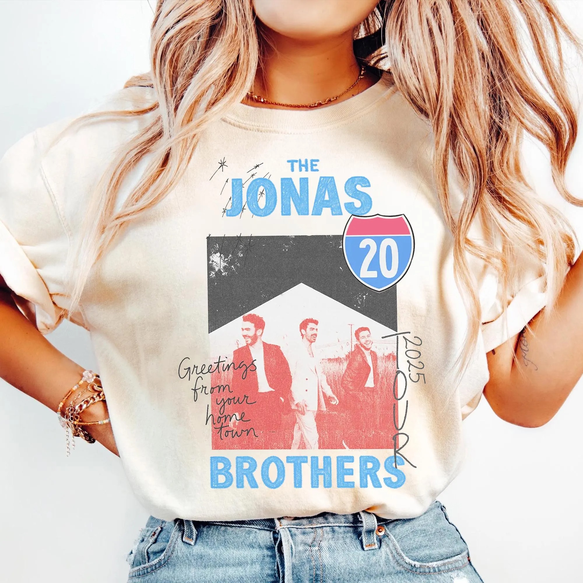 Jonas Brothers Greetings From Hometown Tour 2025 Shirt Vintage Concert Shirt