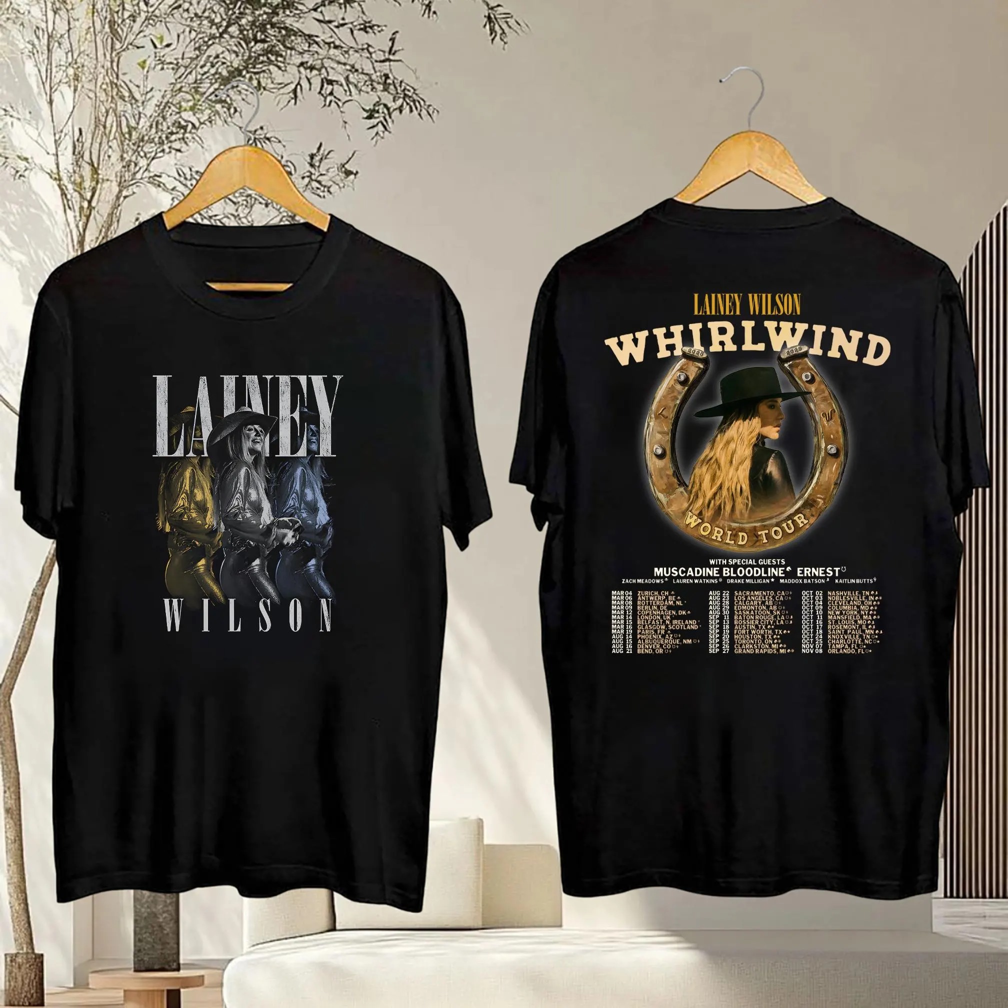 Lainey Wilson Whirlwind Tour 2025 Shirt Country Music Concert Merch Fan Shirt
