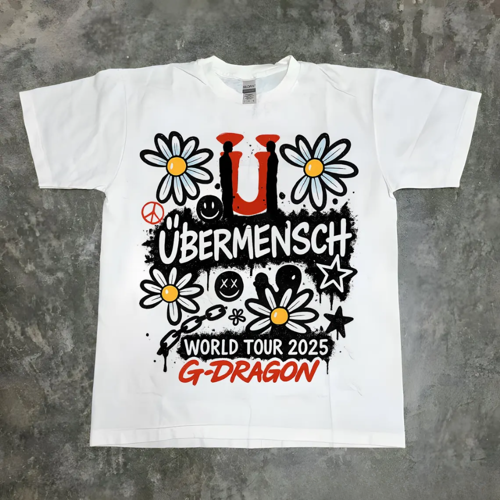 G-Dragon Ubermensch World Tour 2025 Shirt Kpop Concert Merch Shirt