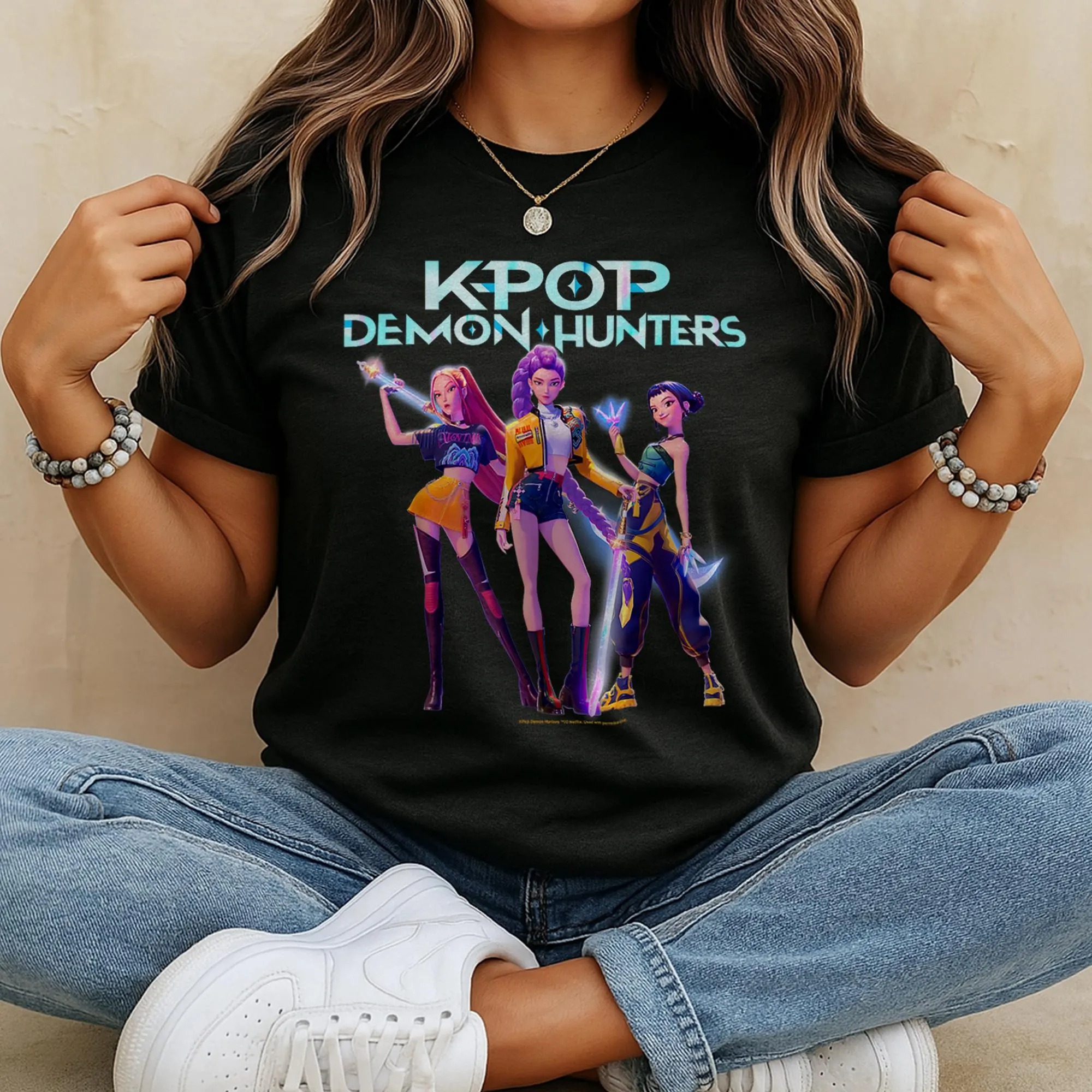 Huntrix Demon Hunters Shirt Mira Rumi Joey Kpop Concert Fan Gift Shirt