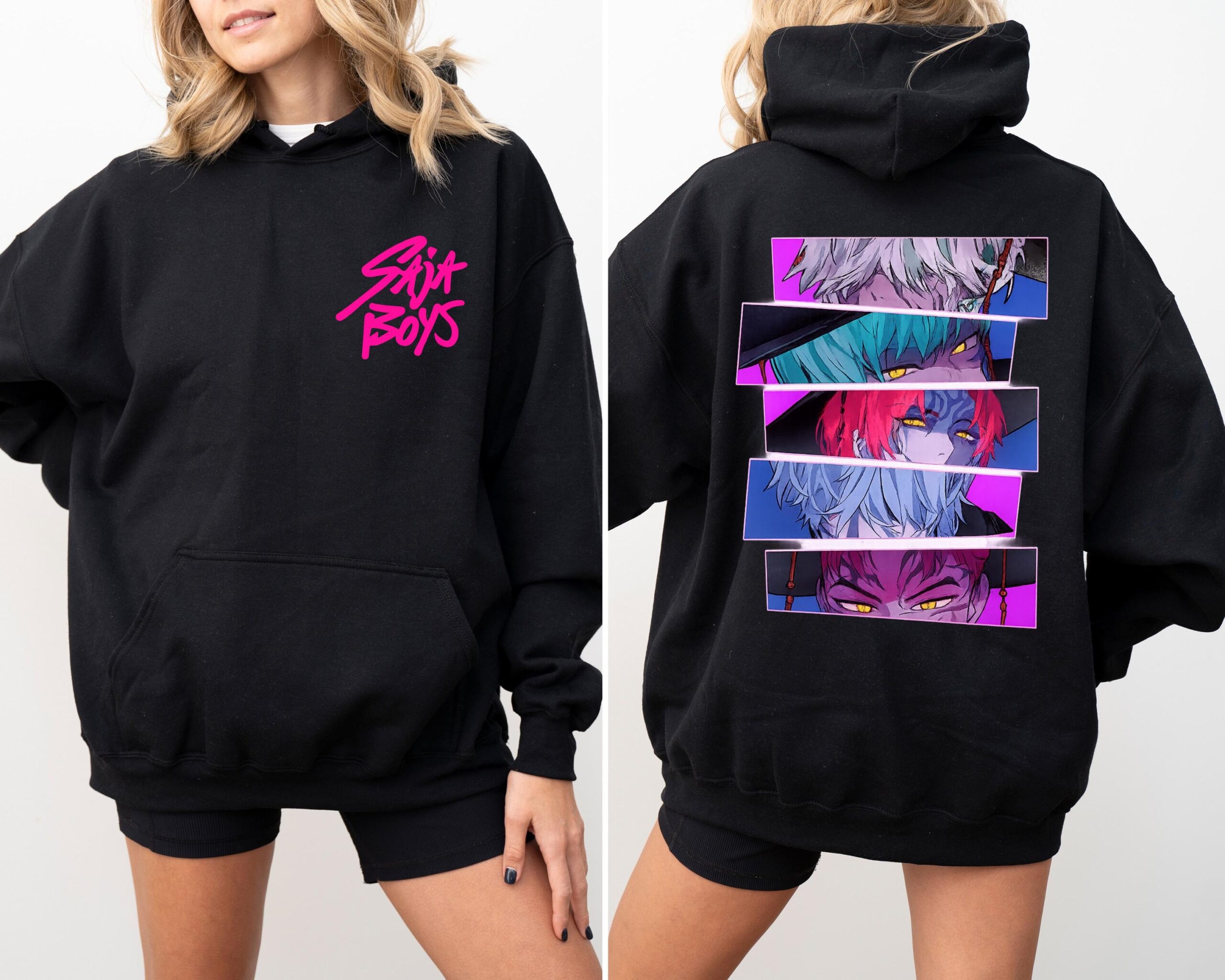 Saja Boys Hoodie Kpop Demon Hunters Inspired Movie Concert Fan Pullover