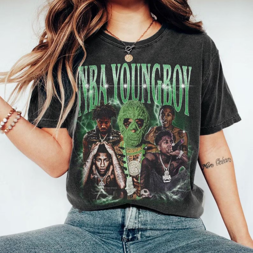 Nba Youngboy Masa Tour 2025 Shirt Rap Hip Hop Music Concert Merch Fan Shirt