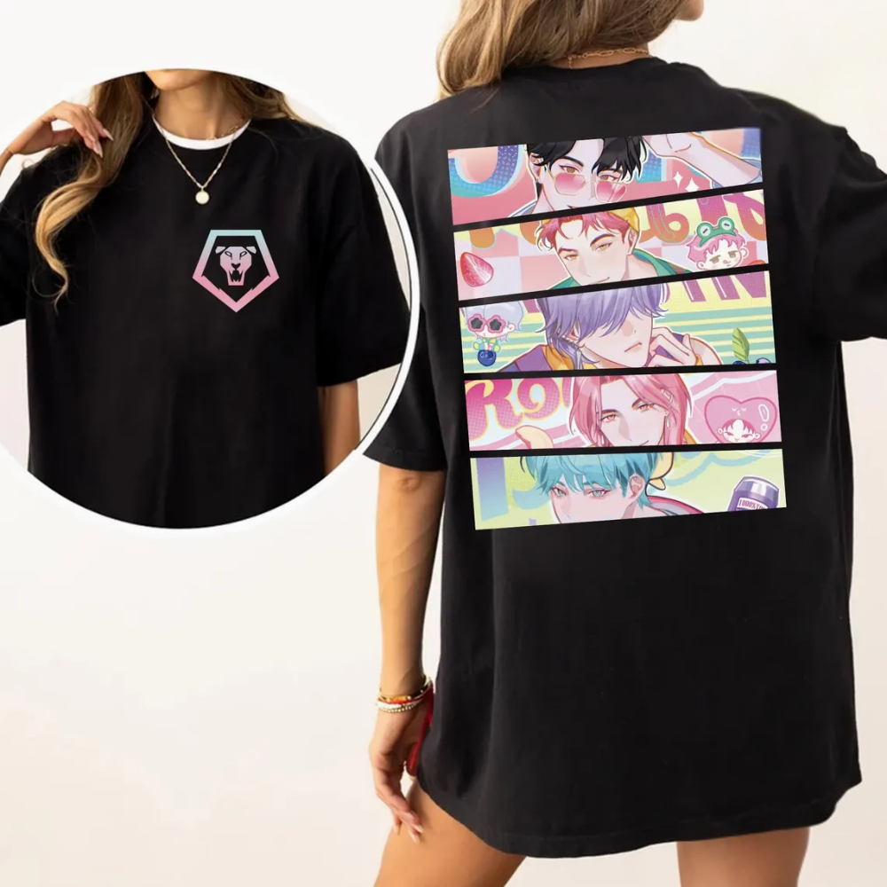 Kpop Saja Boys Shirt Demon Hunters Huntrix Graphic Concert Merch Fan Shirt