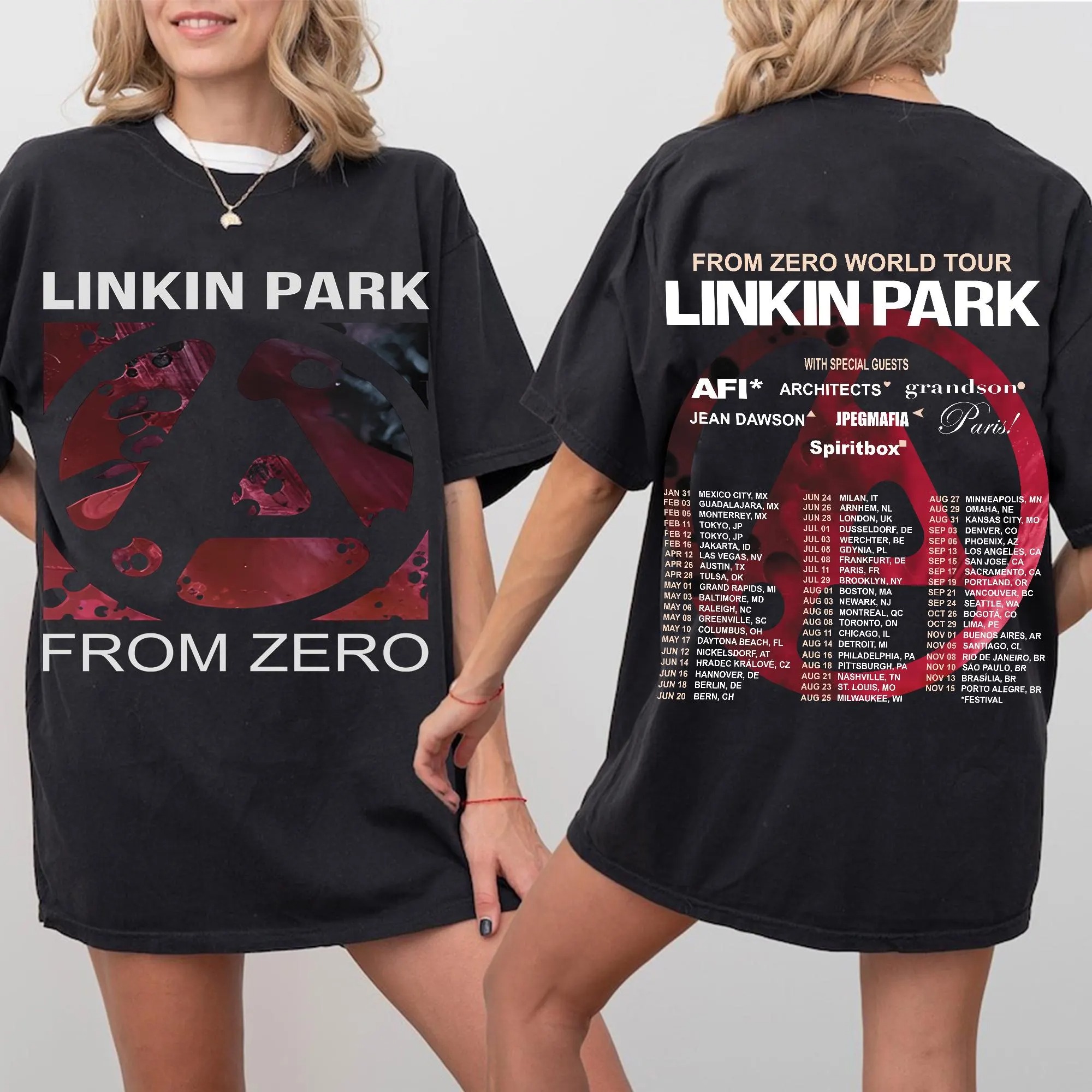 Linkin Park From Zero Tour 2025 Shirt Vintage Rock Band Graphic Concert Shirt