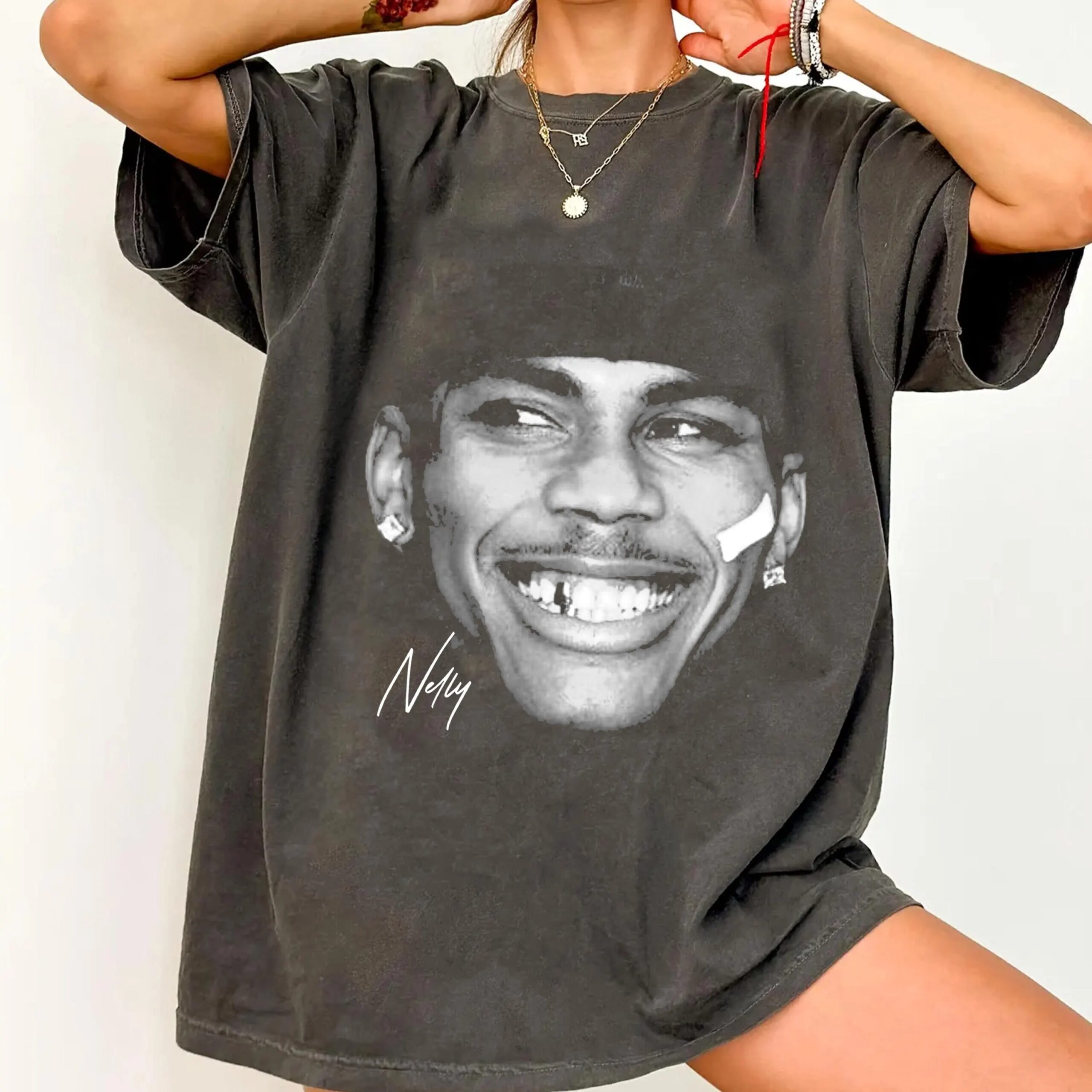 Nelly Big Face T-Shirt, Rapper Vintage Shirt Gift For Woman And Man