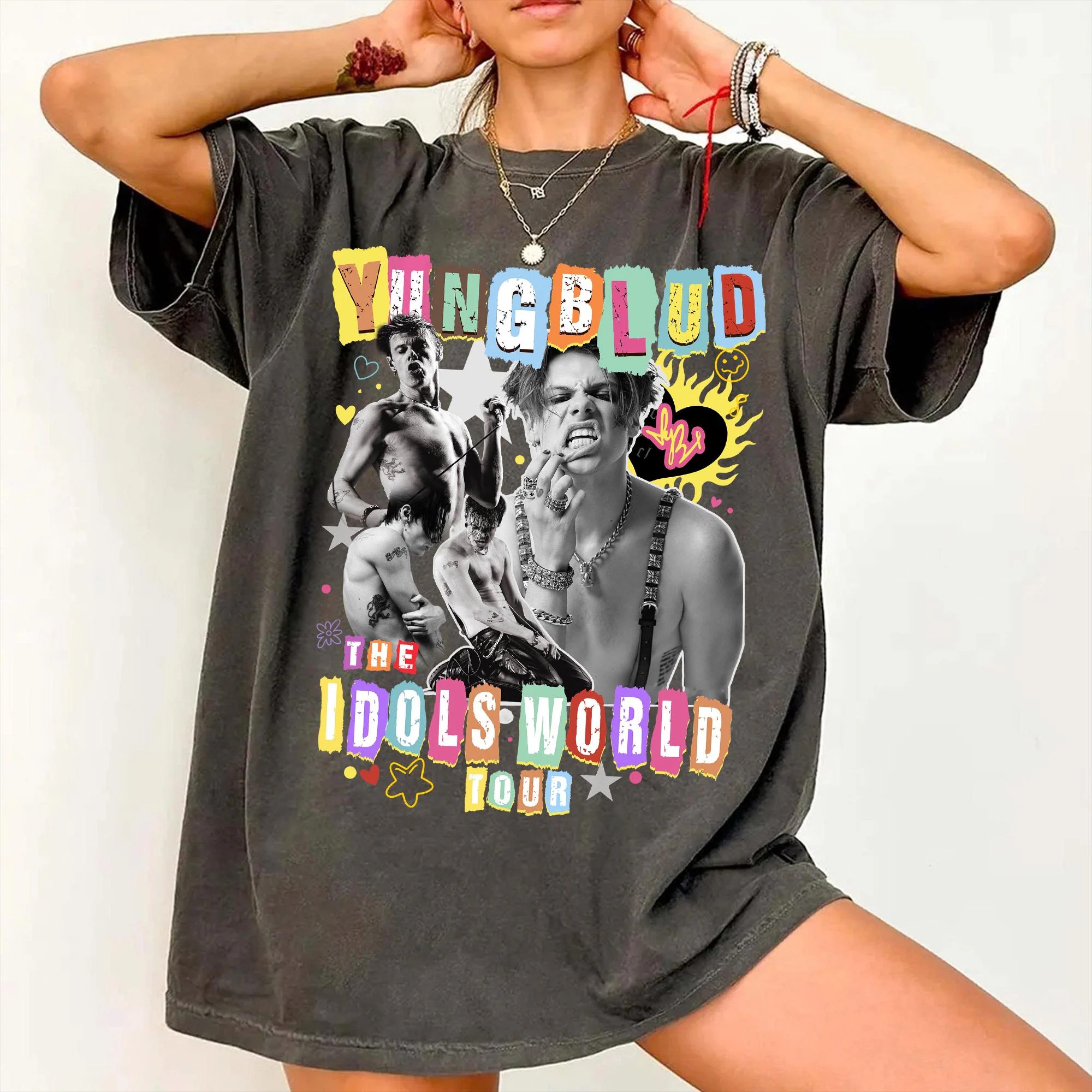 Yungblud Idols World Tour 2025 Shirt Vintage Alternative Concert Fan Shirt
