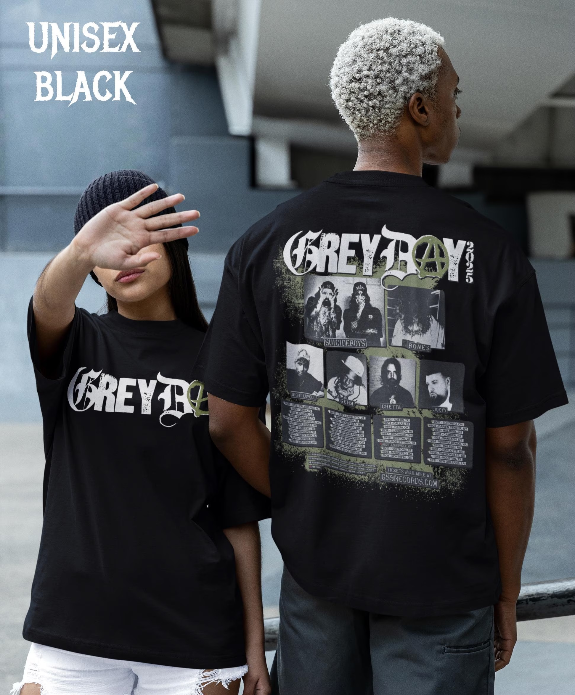 Suicideboys Greyday 2025 Tour T-Shirt  G59 Records Rap Shirt