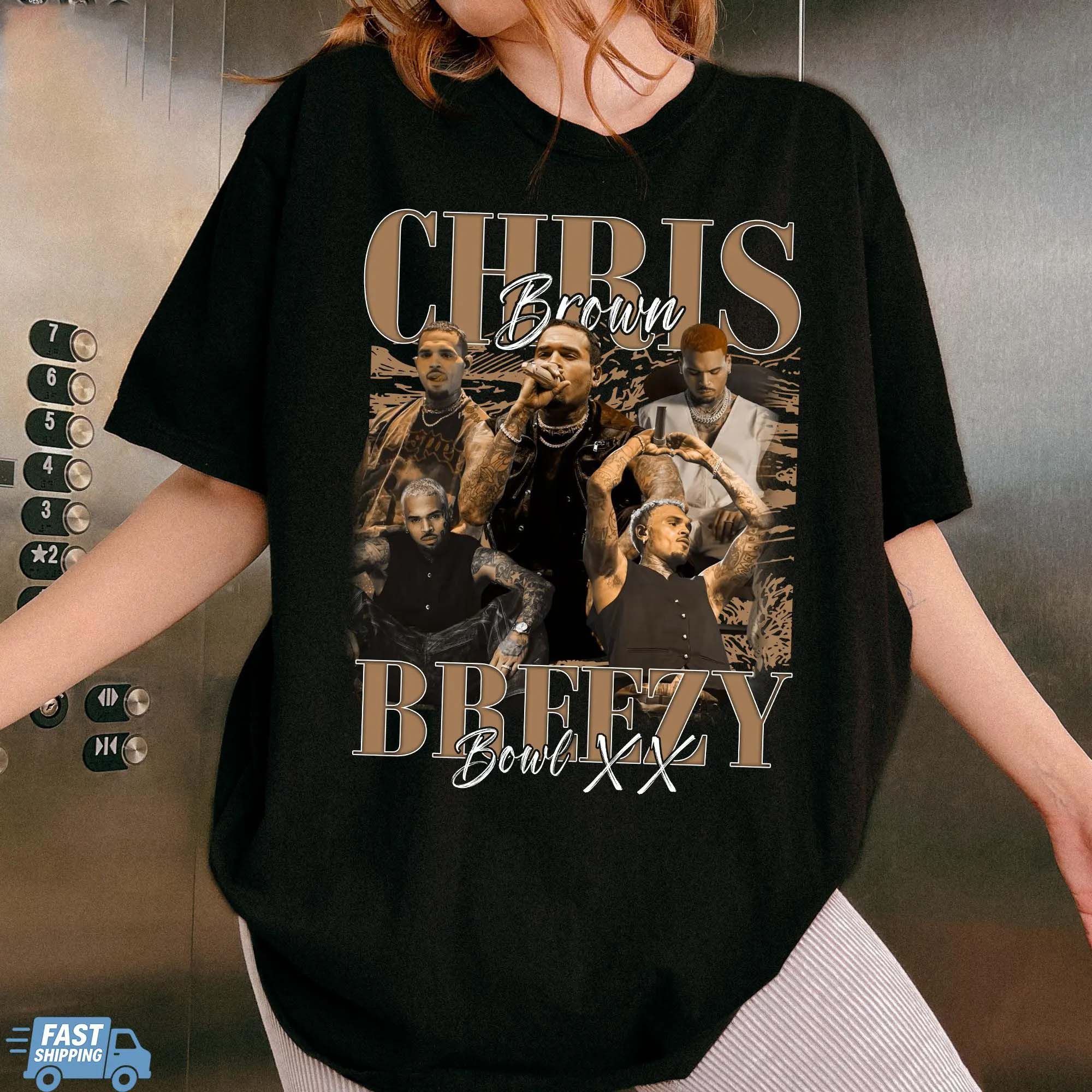 Chris Brown Breezy Bowl Xx Tour 2025 Shirt Vintage Graphic Concert Shirt