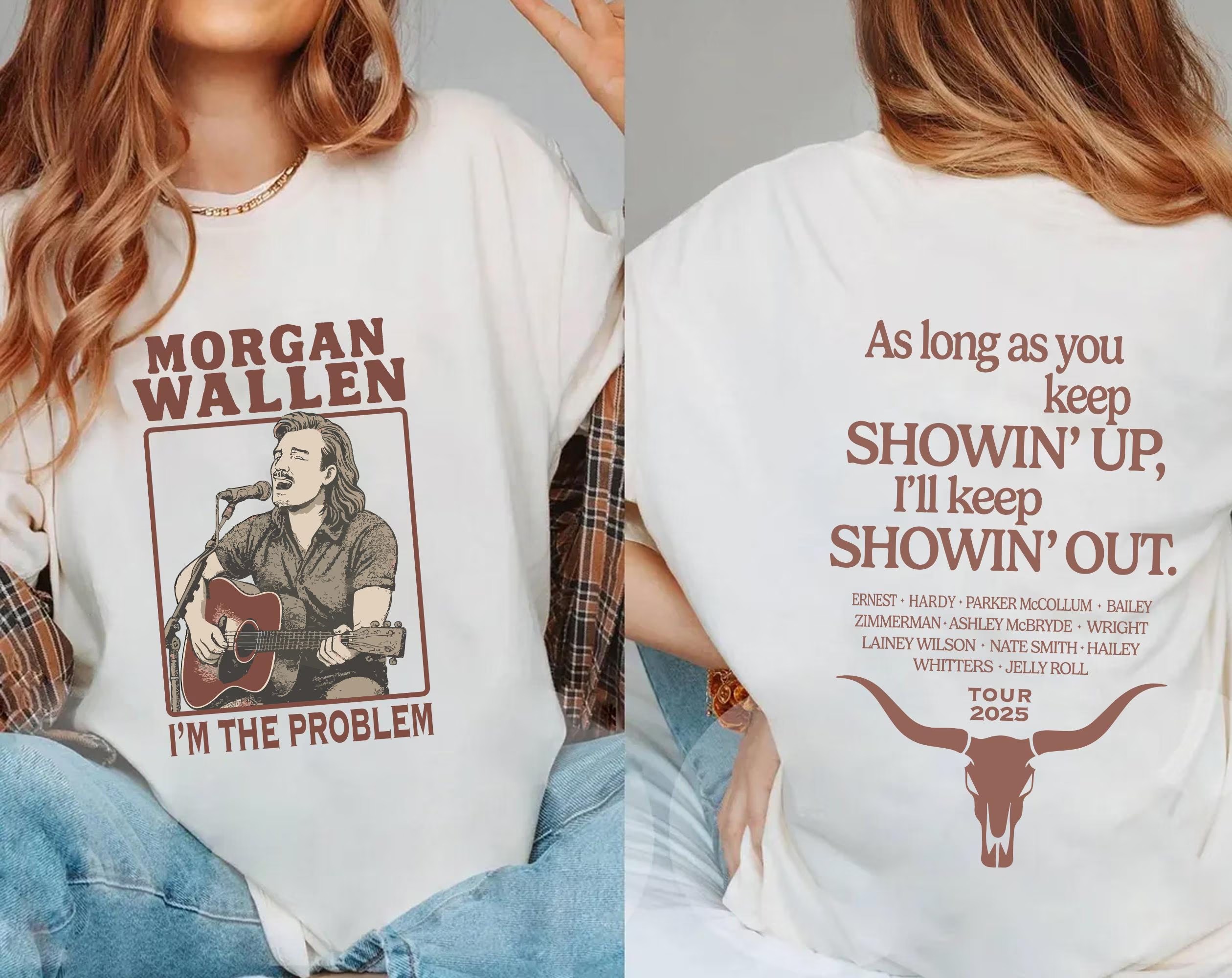 Morgan Wallen Tour 2025 Shirt IM The Problem Western Country Concert Shirt