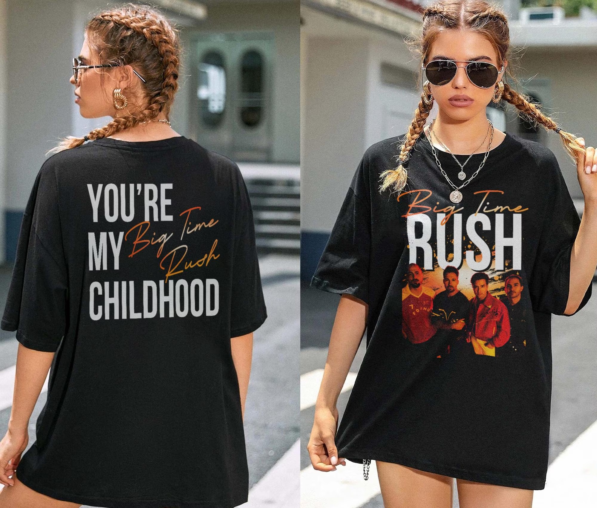 Big Time Rush In Real Life Worldwide 2025 Tour Shirt Vintage Band Fan Shirt