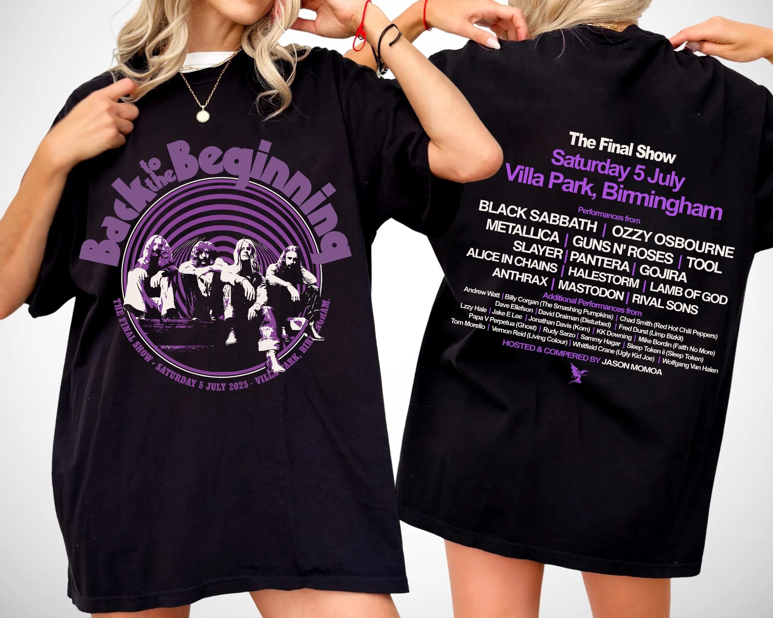 Black Sabbath Back To The Beginning 2025 Tour Shirt Heavy Metal Rock Band Shirt