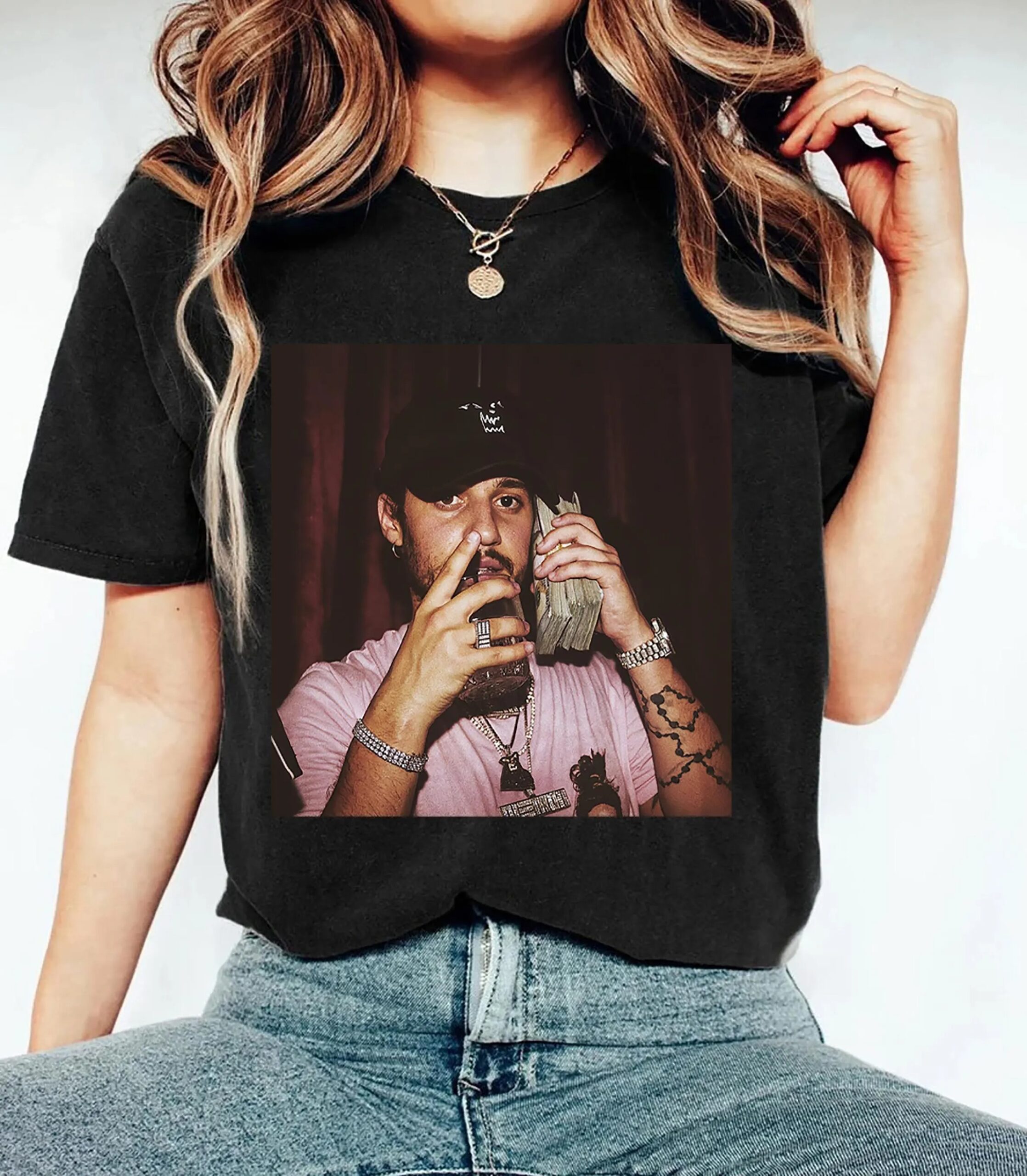 Russ Into The Wild Tour 2025 Concert Shirt Cash Stack Album Graphic Fan Music Shirt