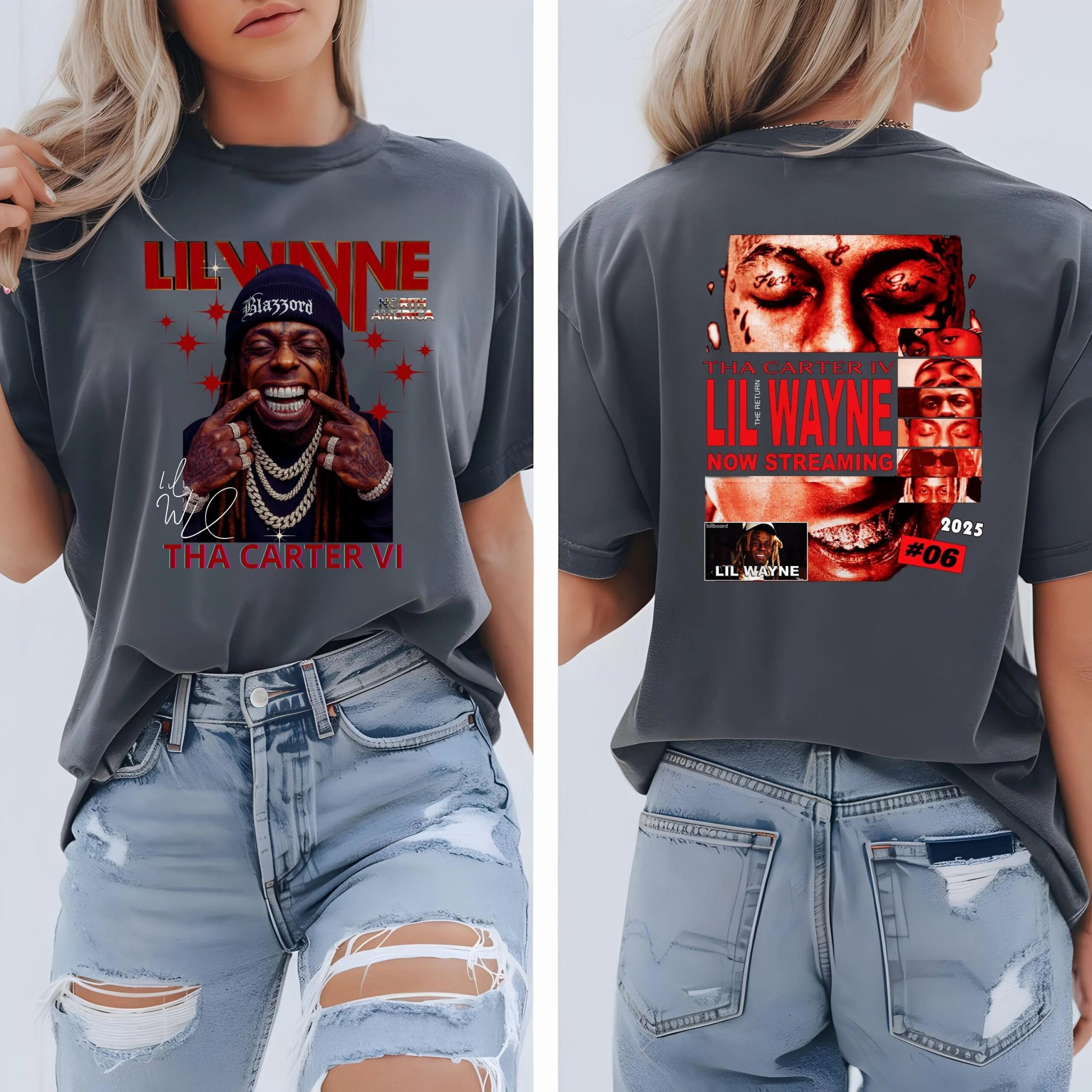 Lil Wayne Tha Carter Vi Tour 2025 Shirt North America Rap Shirt