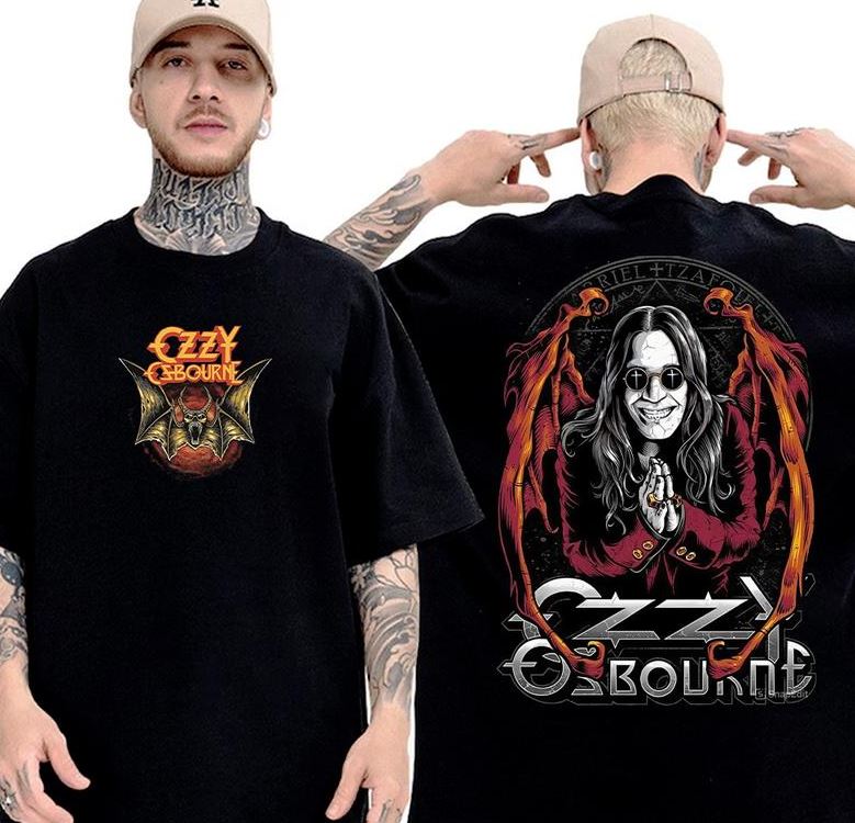 Ozzy Osbourne Vintage Rock T-Shirt Prince Of Darkness Tribute Rip Shirt