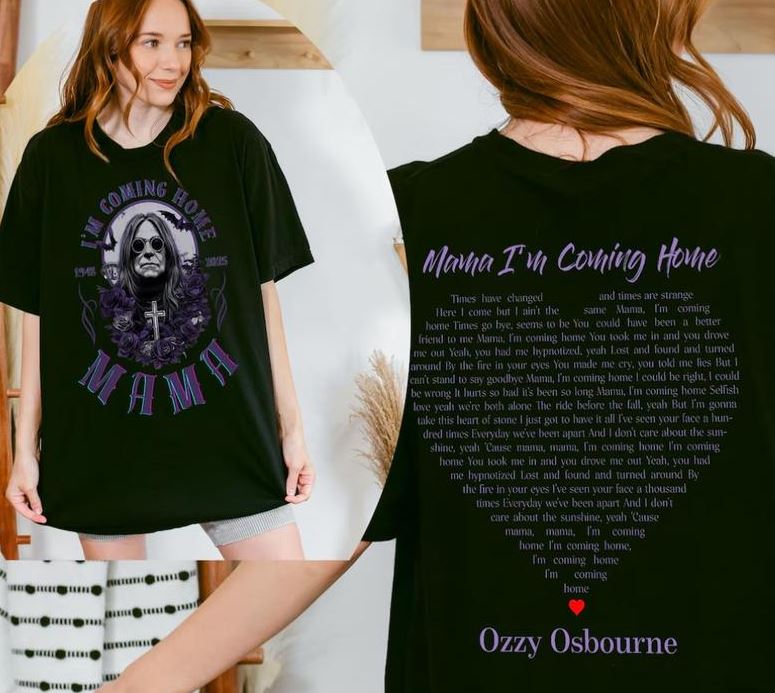 Mama, Im Coming Home Ozzy Osbourne T-Shirt Casual Streetwear Rock Styles For Fans