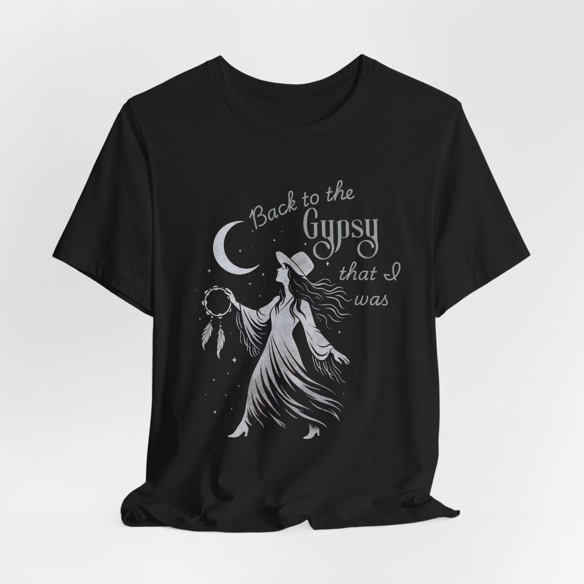 Gypsy T Shirt, Stevie Nicks Inspired Witchy Boho Graphic Shirt, Mystical Gypsy Soul Shirt