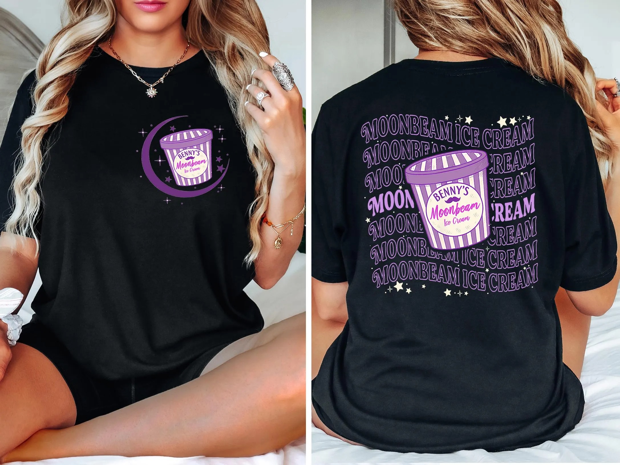 Benson Boone Moonbeam Ice Cream Tour Shirt Mystical Magical Album Concert Shirt