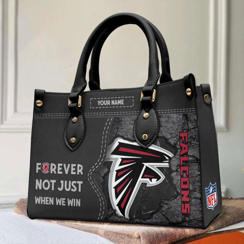 Atlanta Falcons Forever Not Just When We Win Premium Leather Handbag For Women