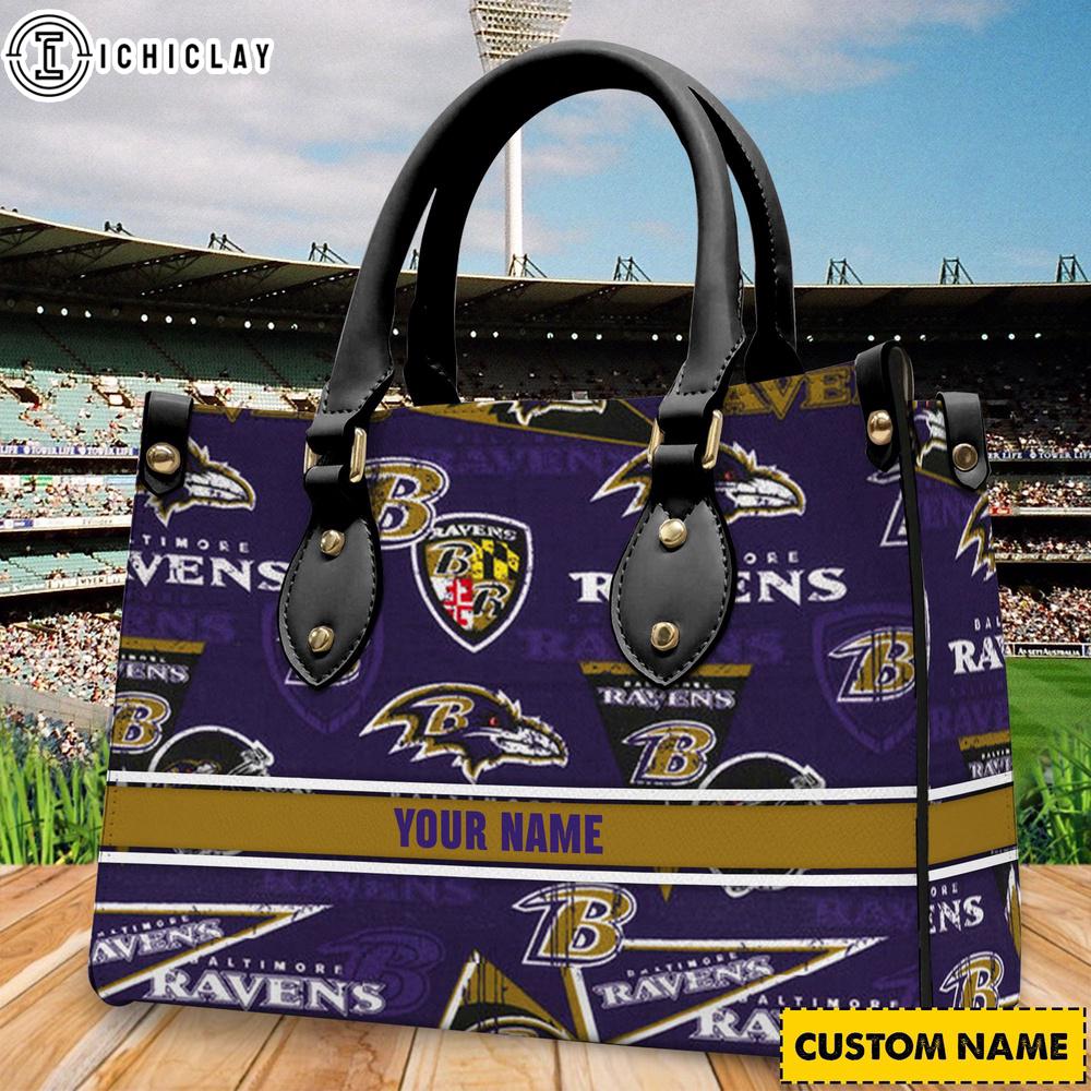 Baltimore Ravens Leather Handbag For Women