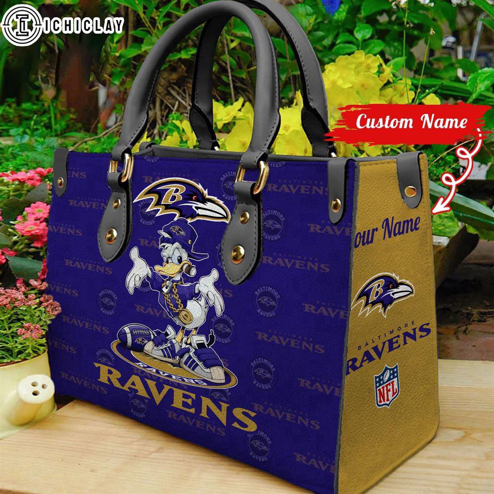 Baltimore Ravens Donald Premium Leather Handbag For Women