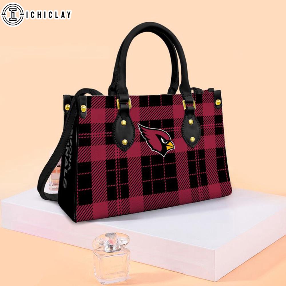 Arizona Cardinals Floral Character NFL Women Leather Handbag