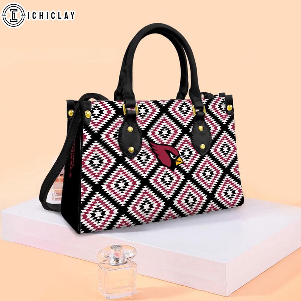 Arizona Cardinals Flower NFL Women Leather Handbag