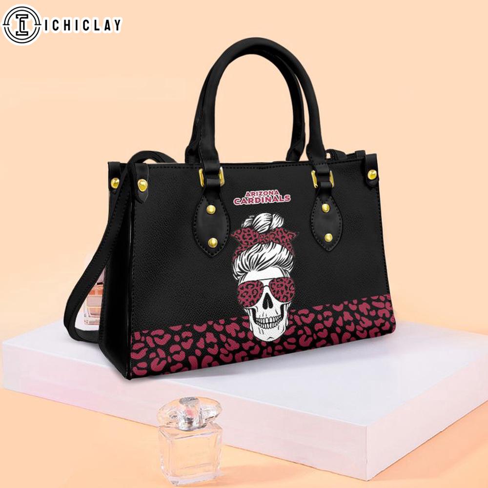 Arizona Cardinals Mouse Halloween NFL Women Leather Handbag