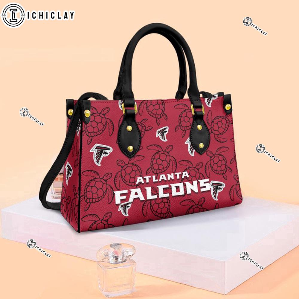 Atlanta Falcons Turle Pattern NFL Women Leather Handbag