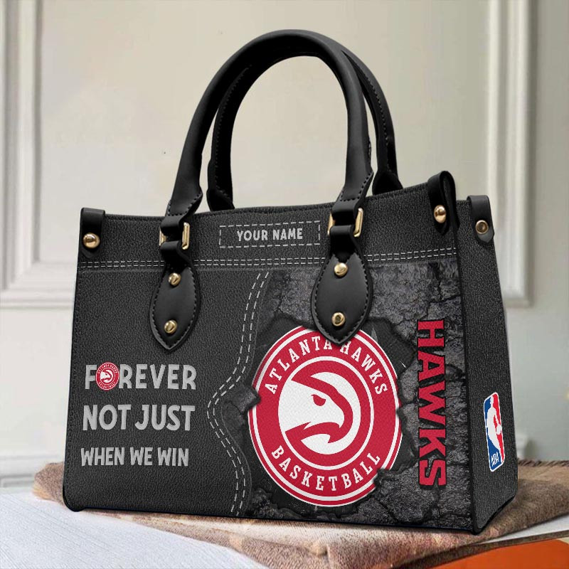 Atlanta Hawks Not Just When We Win Women Leather Handbag