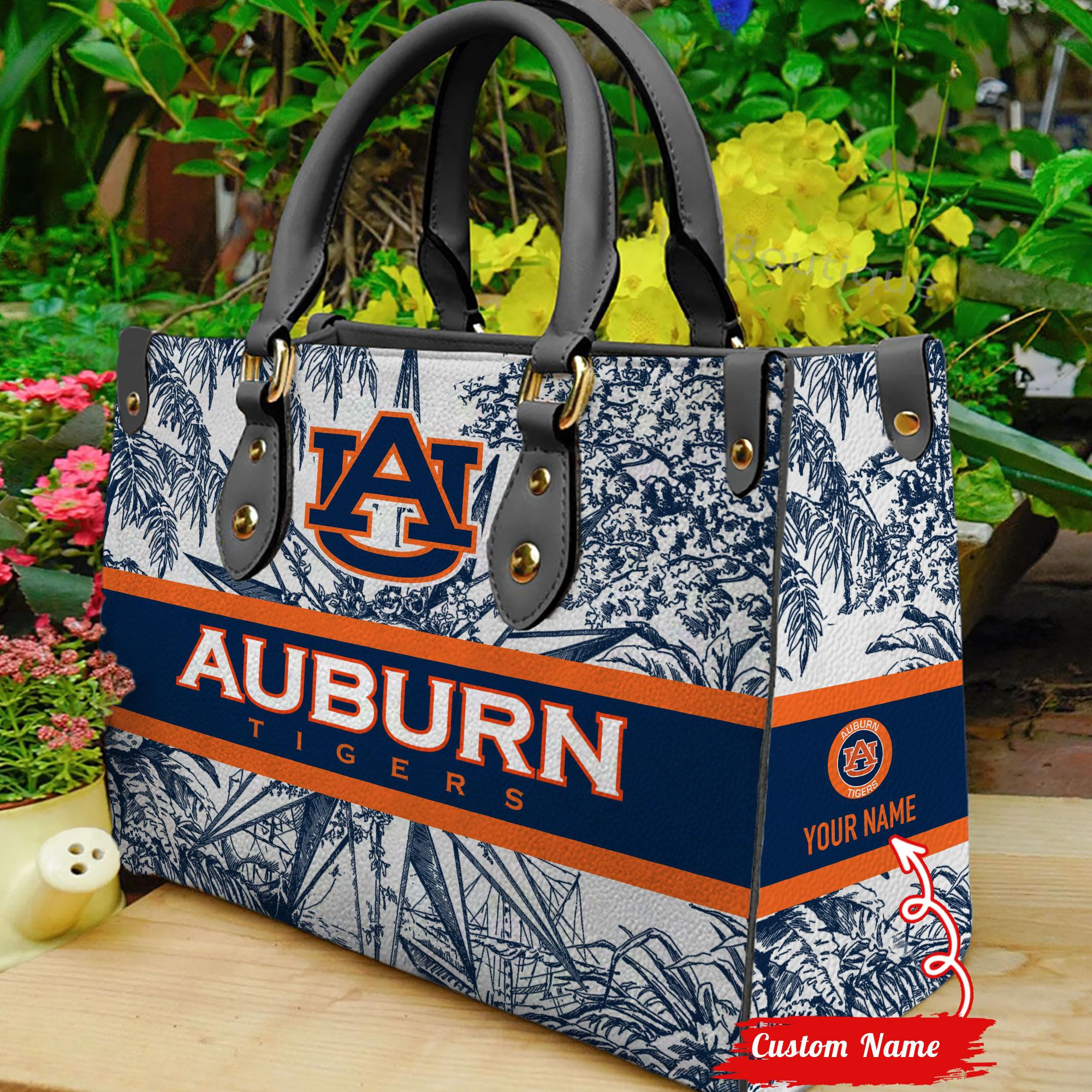 Auburn Tigers Women Leather Handbag