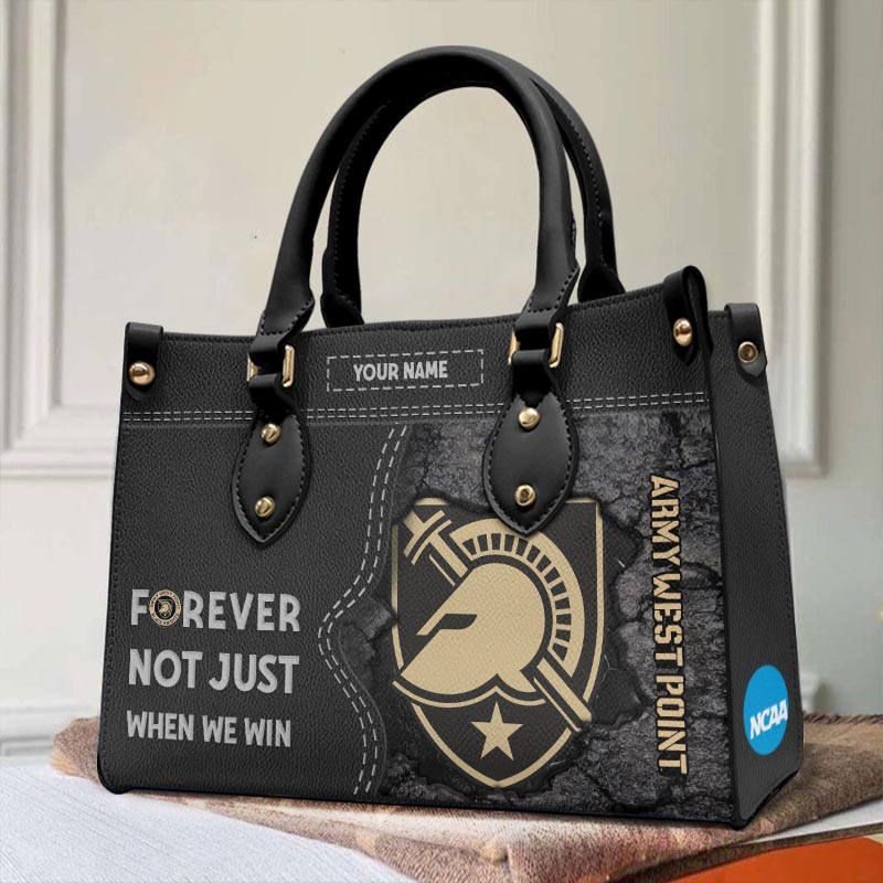 Army Black Knights Forever Not Just When We Win Leather Handbag For Women