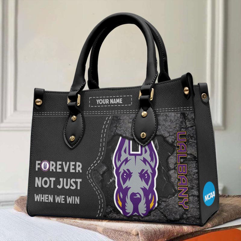 Albany Great Danes Forever Not Just When We Win Premium Leather Handbag For Women