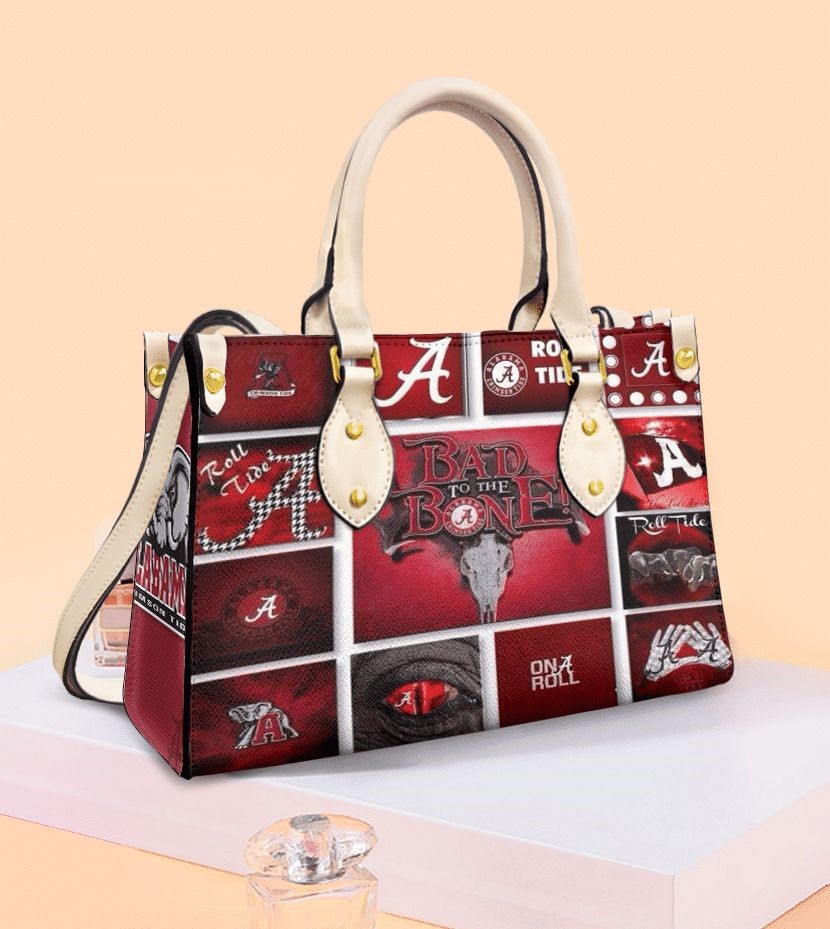 Alabama Crimson Leather Handbag For Women