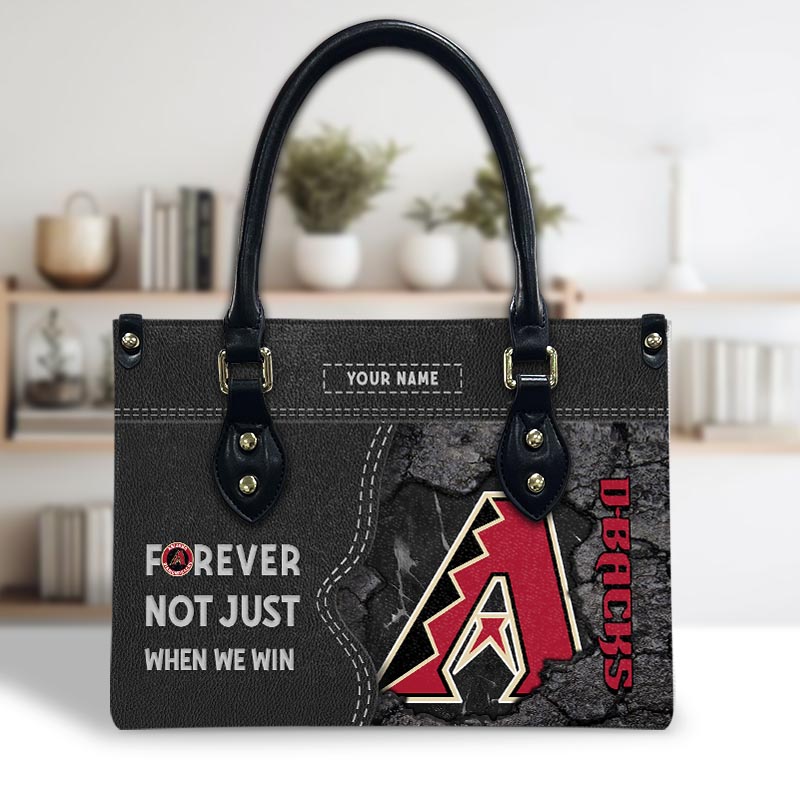 Arizona Diamondbacks 025 Not Just When We Win For Women Leather Handbag