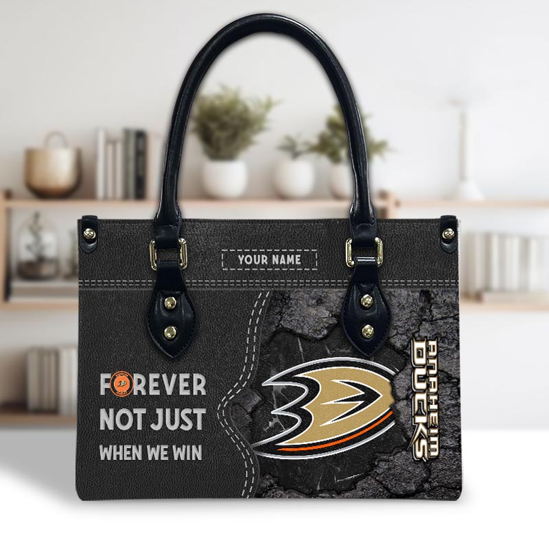 Anaheim Ducks 2025 Not Just When We Win For Leather Handbag For Women