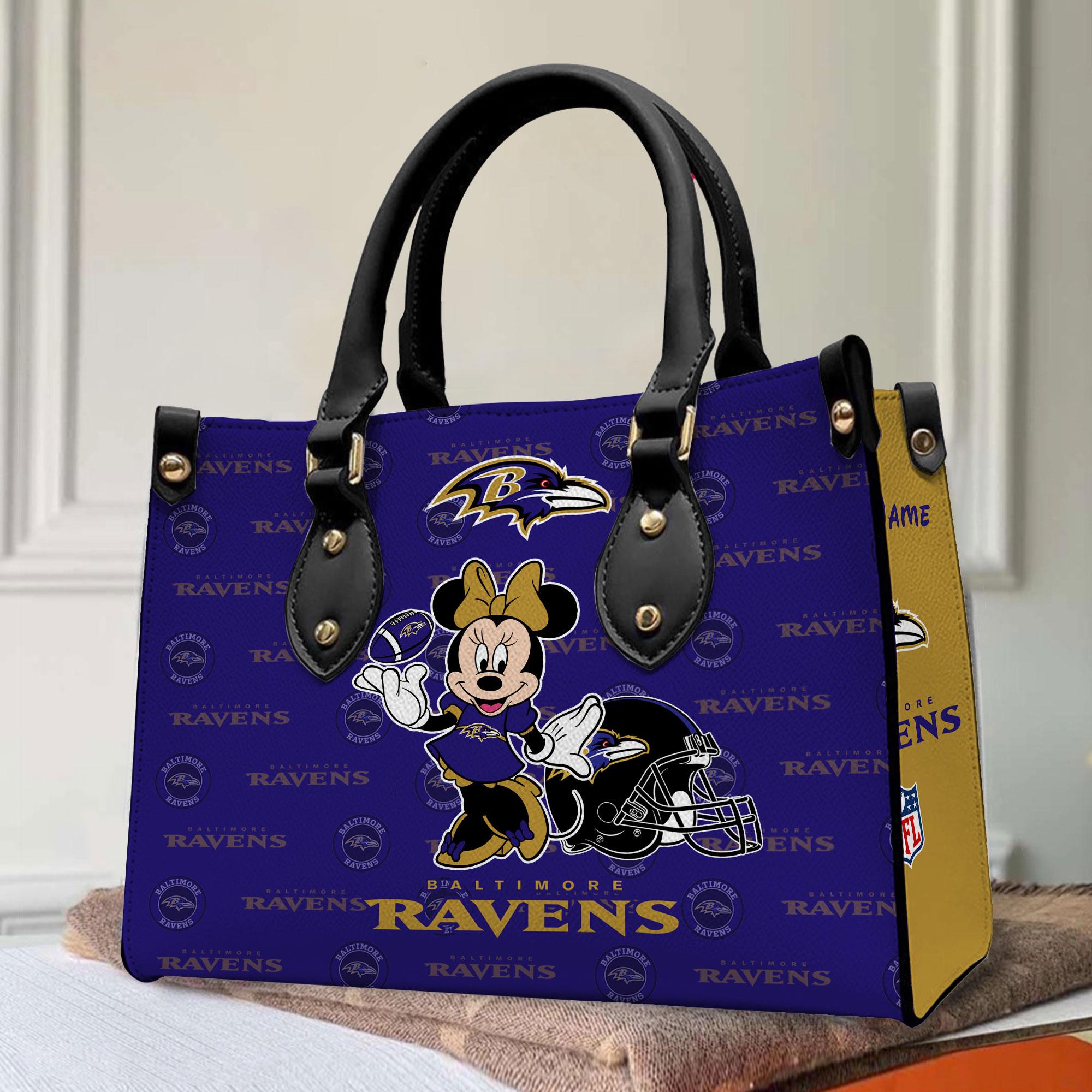 Baltimore Ravens Personalized 2025 Women Leather Handbag