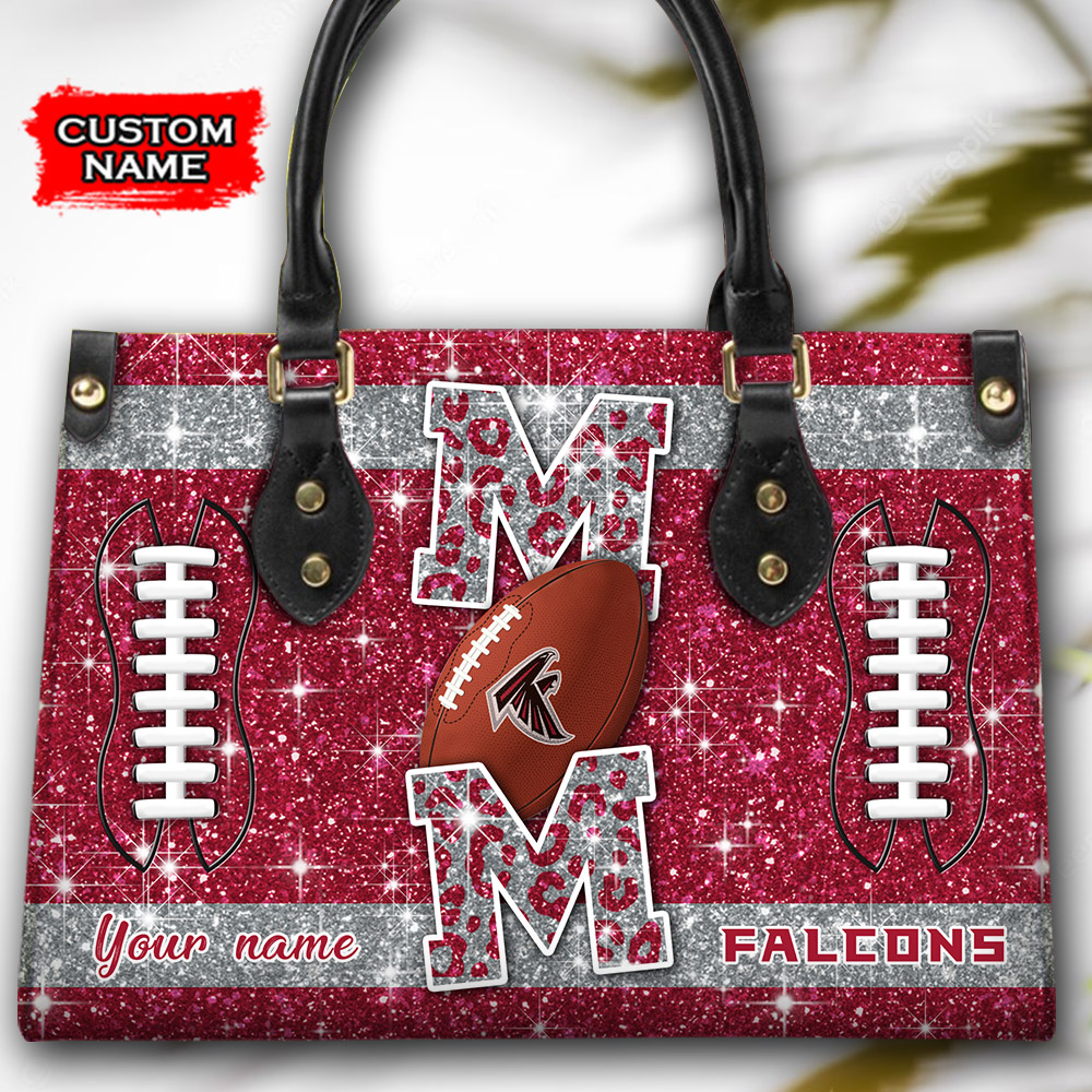 Atlanta Falcons Personalized Leather Handbag For Women