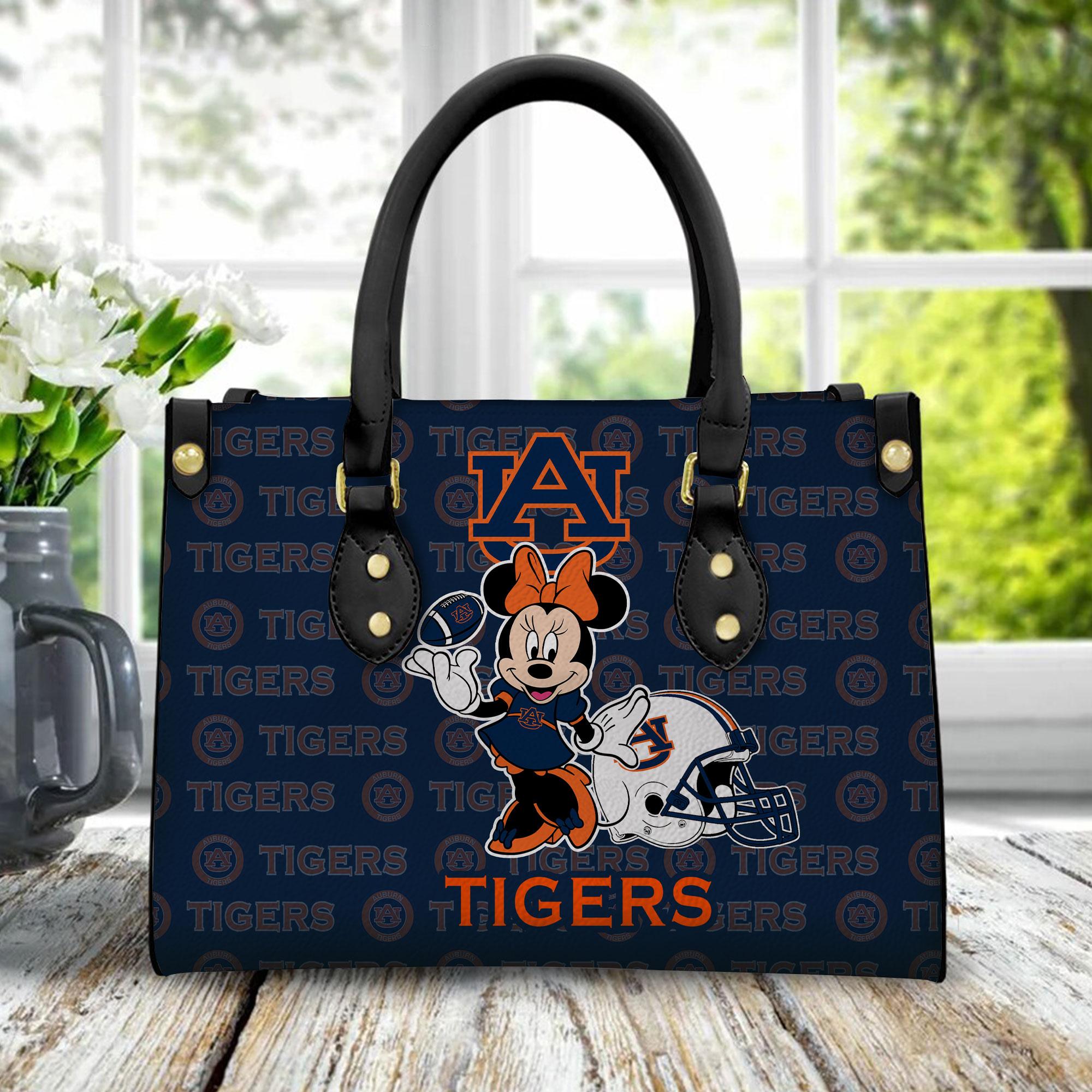 Auburn Tigers Minnie Women Leather Handbag