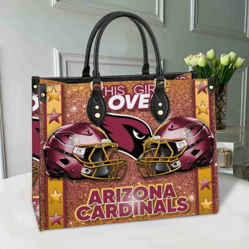 Arizona Cardinals Leather Handbag For Women