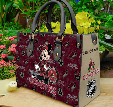 Arizona Coyotes Minnie Premium Leather Handbag For Women