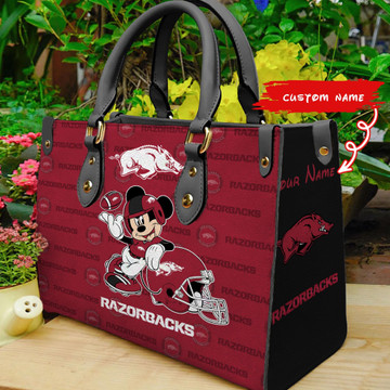 Arkansas Razorbacks Mickey Women's Leather Handbag